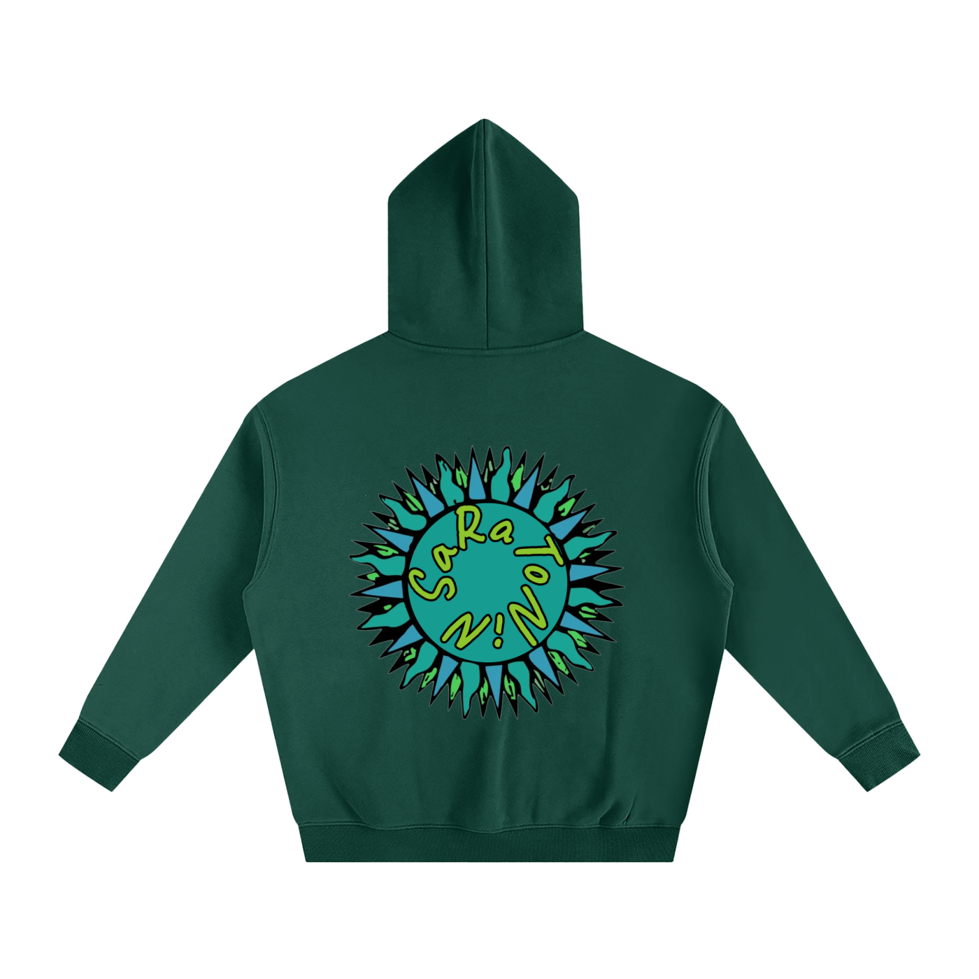 SaRaToNiN FoReSt gReeN/LiMe Oversized Fleeced Hoodie