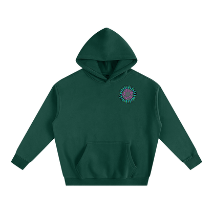 SaRaToNiN FoReSt gReeN/PiNk Oversized Fleeced Hoodie