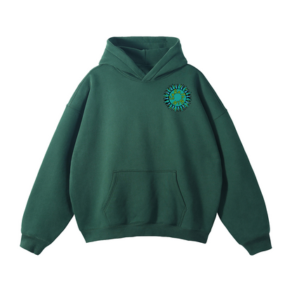 SaRaToNiN FoReSt gReeN/LiMe Oversized Fleeced Hoodie