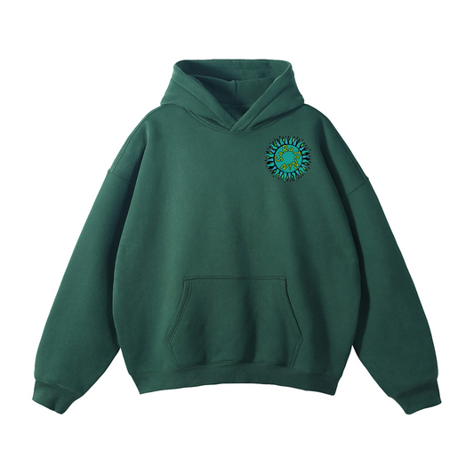 SaRaToNiN FoReSt gReeN/LiMe Oversized Fleeced Hoodie