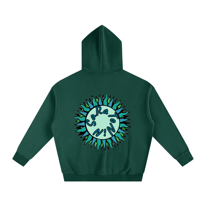 SaRaToNiN FoReSt gReeN/MiNt Oversized Fleeced Hoodie
