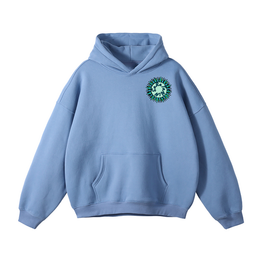 SaRaToNiN BaBy bLuE/MiNt Oversized Fleeced Hoodie
