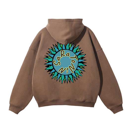 SaRaToNiN BrOwN/BrOwN Oversized Fleeced Hoodie