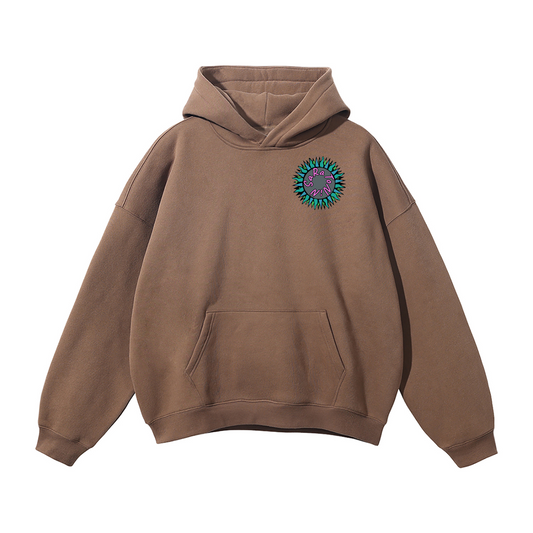 SaRaToNiN BrOwN/PiNk                                                    Oversized Fleeced Hoodie