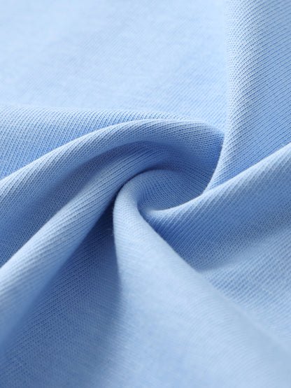 SaRaToNiN MiNt/LiGhT bLuE cReWNeCk Cotton T-Shirt