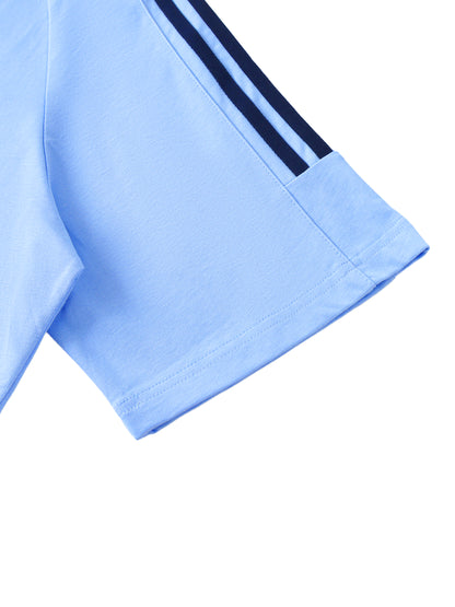 SaRaToNiN MiNt/LiGhT bLuE cReWNeCk Cotton T-Shirt
